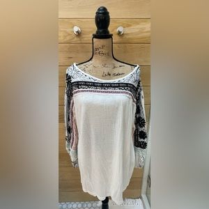 Free People Boho Scoop Neck Top.  Size S.